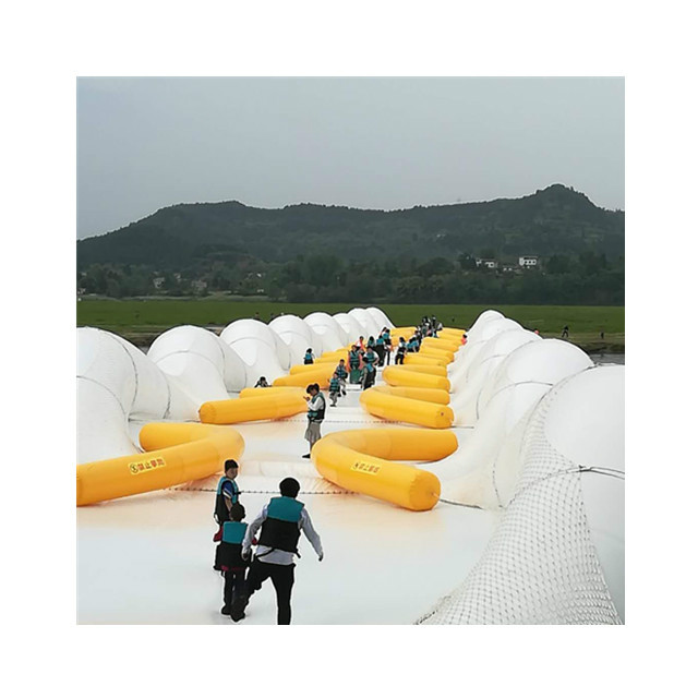 北京蹦床桥农庄游乐场景区新的项目新款充气蹦床桥制作厂家热门
